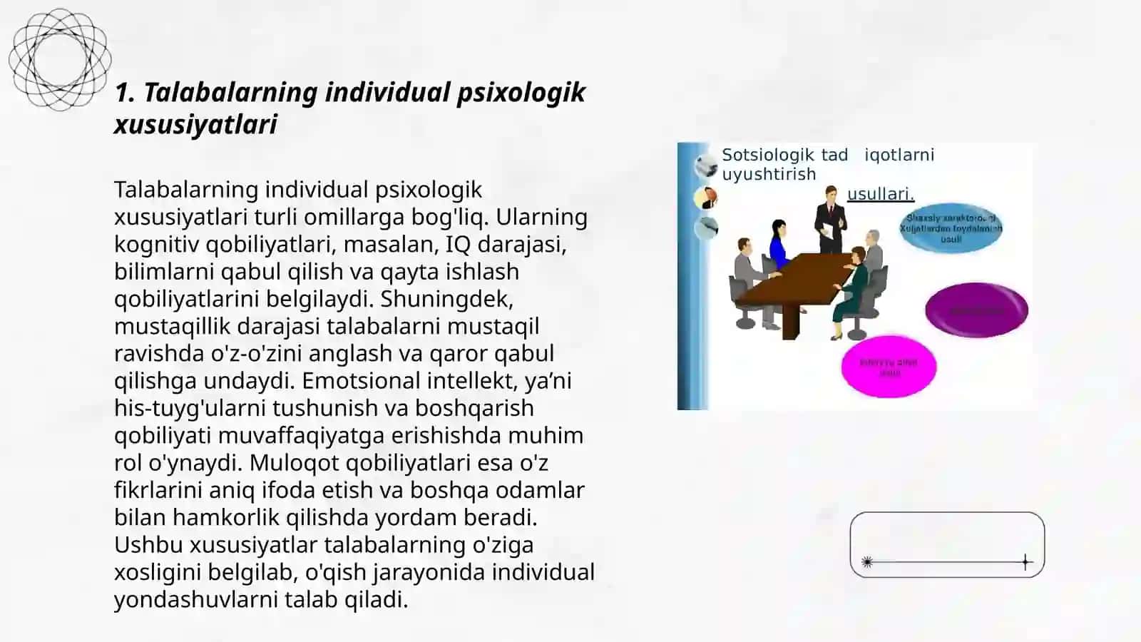 Individual lateratsiya profillariga muvofiq pedagogik ta’sir oʻtkazish uslublari 3