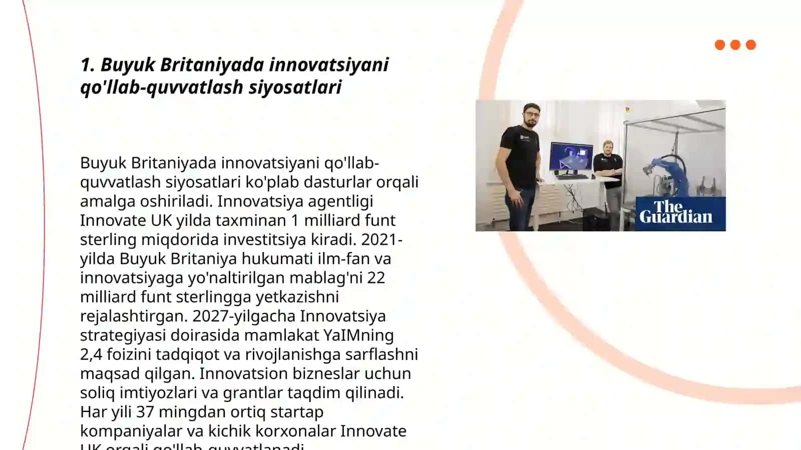 Buyuk Britaniyada innovatsion faoliyat 3