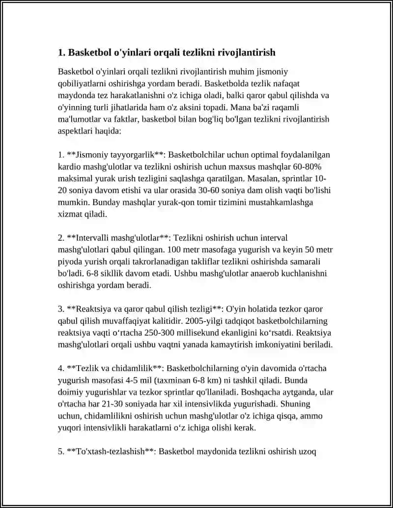 BASKETBOL SPORT TURIDA HARAKATLI OYINLAR YORDAMIDA HARAKAT SIFATLARINI RIVOJLANTIRISH 3