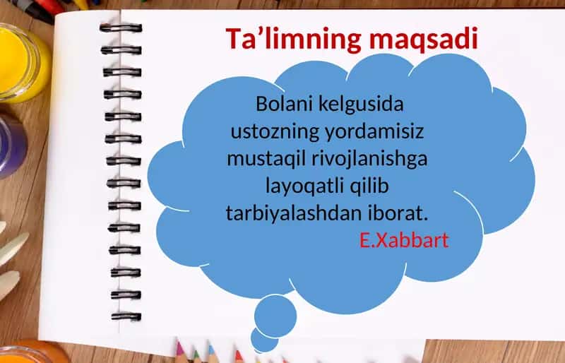 Ilk va maktabgacha yoshdagi bolalar pedagogikasi. Fanning predmeti va vazifalari 3