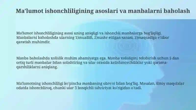 Axborotni ishonchliligi va tekshirish usullari 3