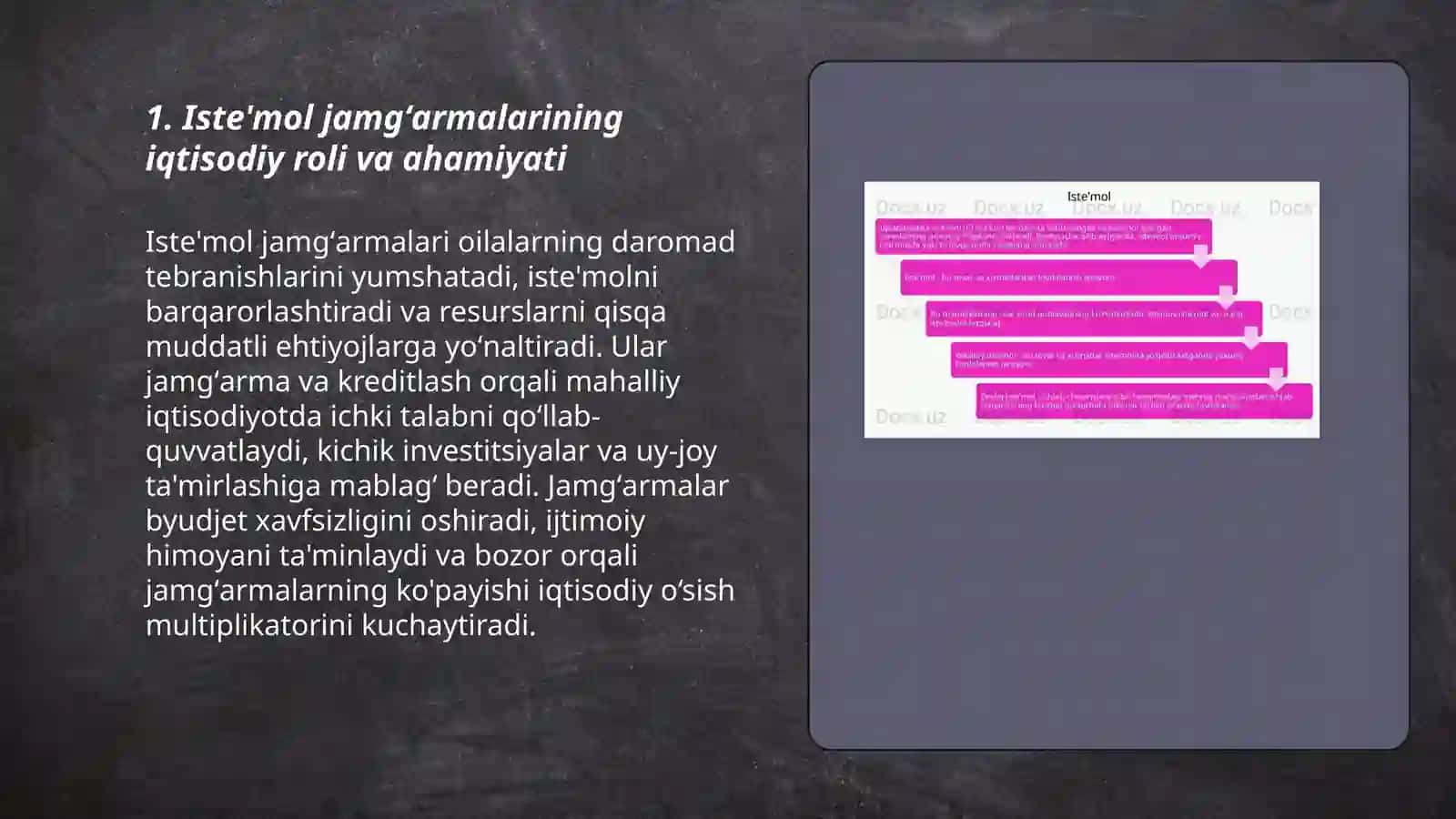 Iste'mol jamgʻarma va invistisiyalar 3