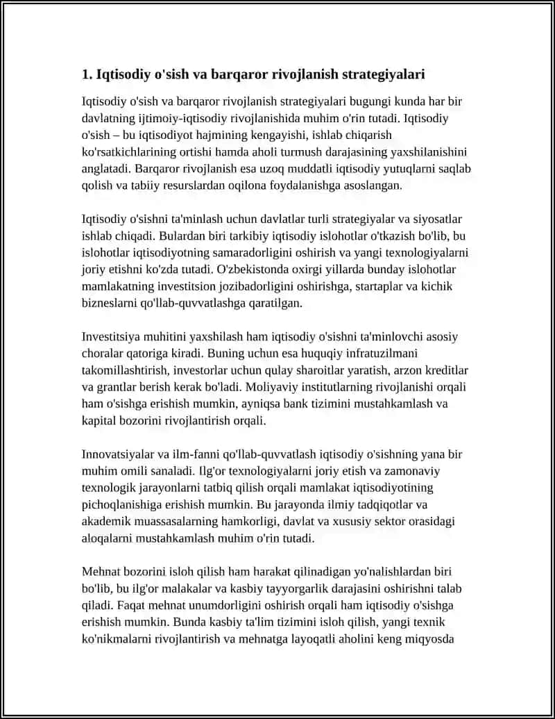 Iqtisodiy Taraqqiyot 3