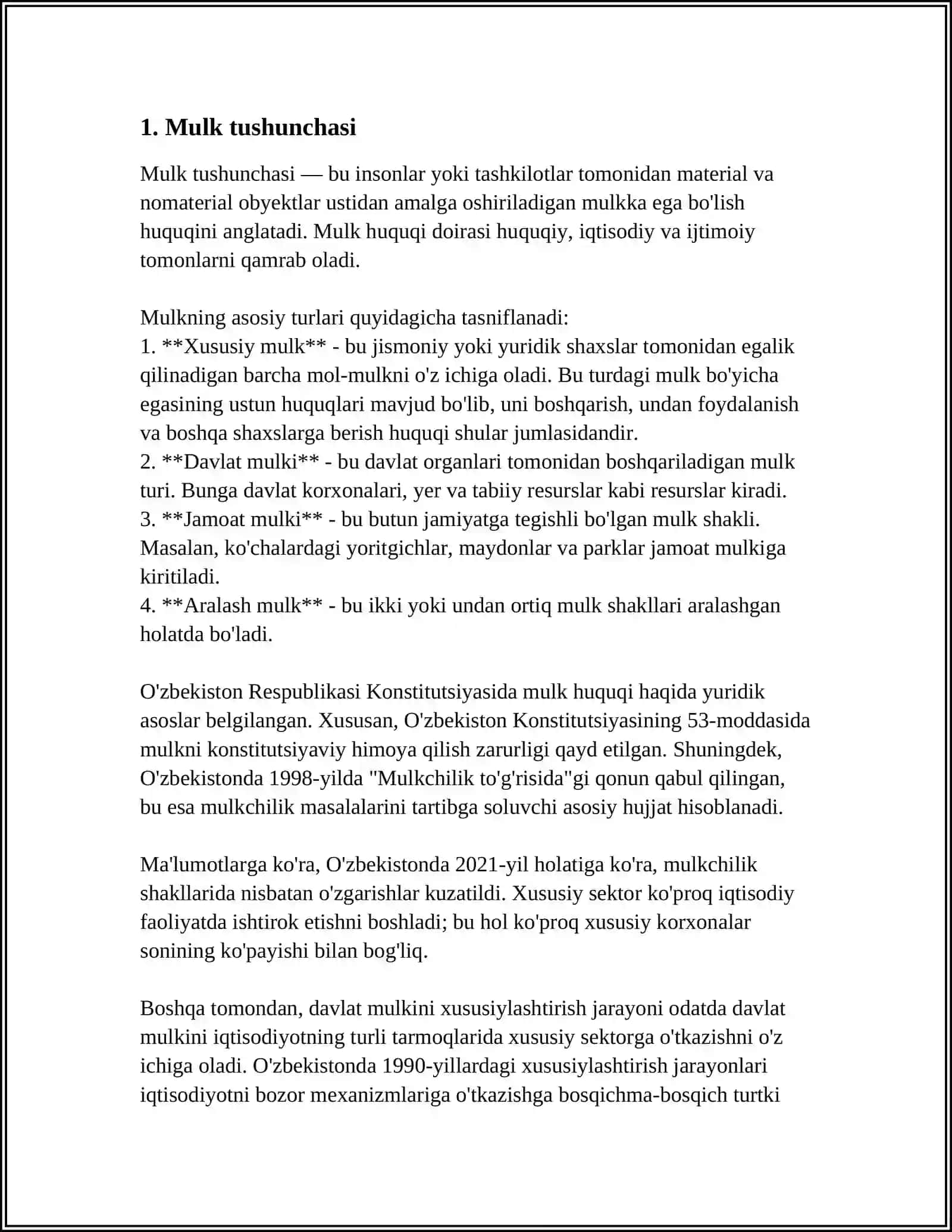 MULK TUSHUNCHASI VA MULKCHILIK SHAKLLARI 3