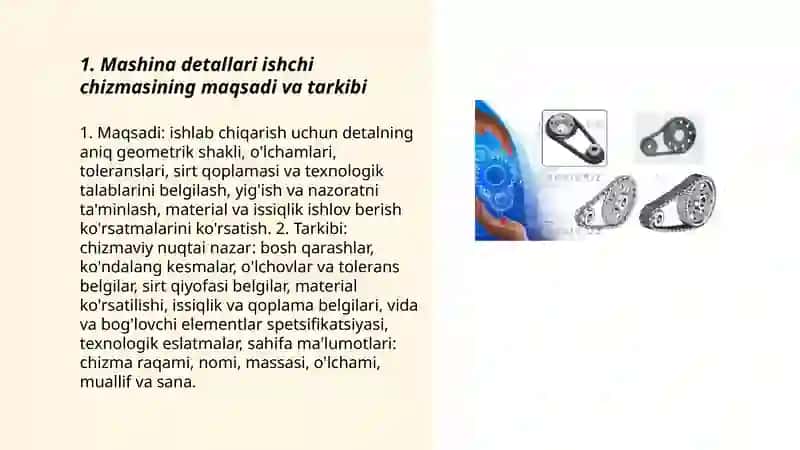Mashina detallari ishchi chizmasini shakllantirish 3