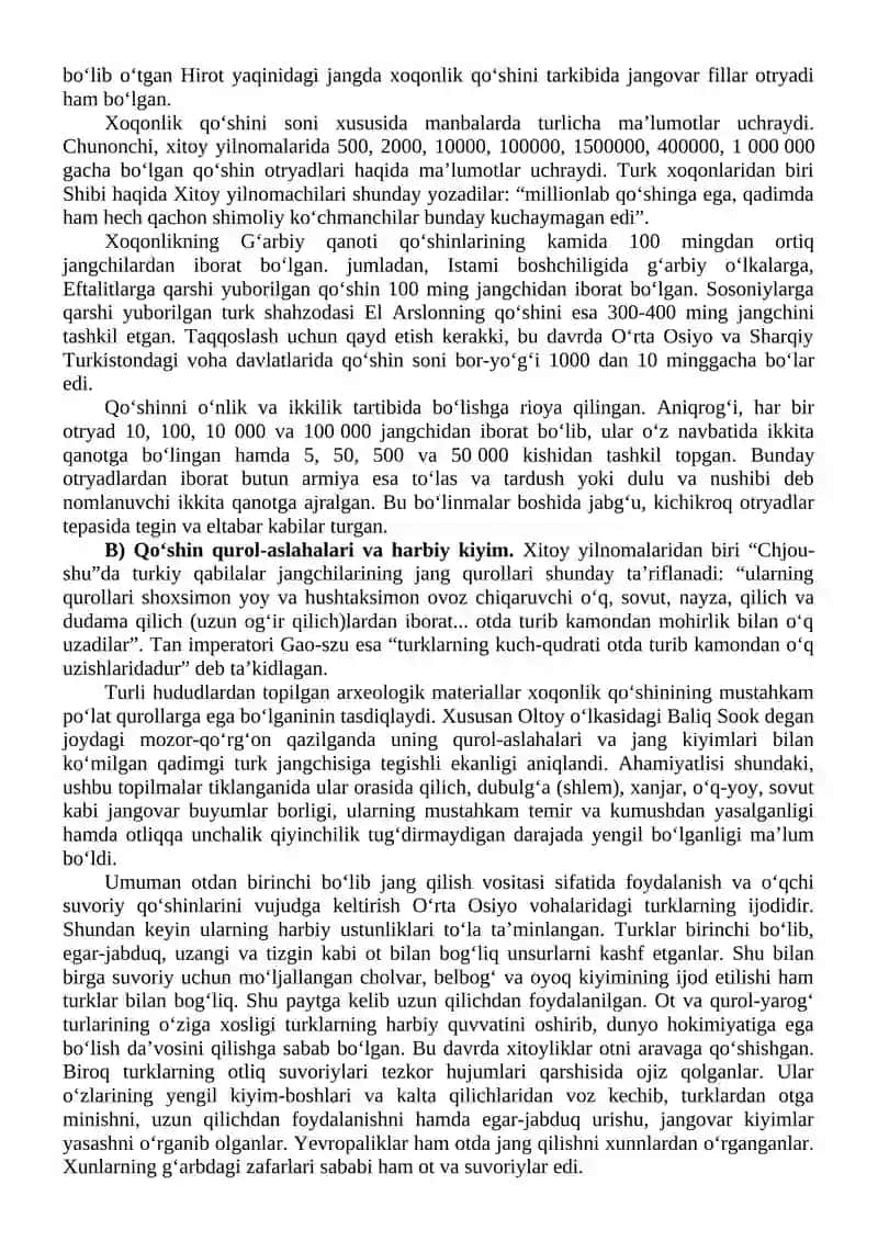 Turk Xoqonligi Harbiy Tizimi 3