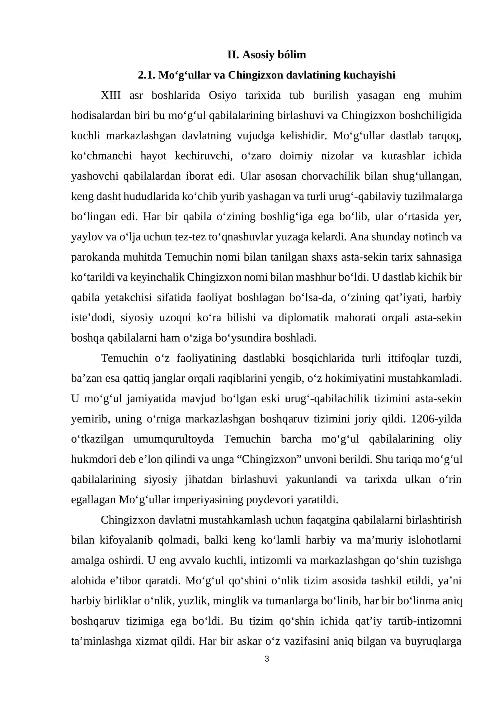 Mo'g'ullarning Xorazmshoxlar davlatini bosib olishi 3