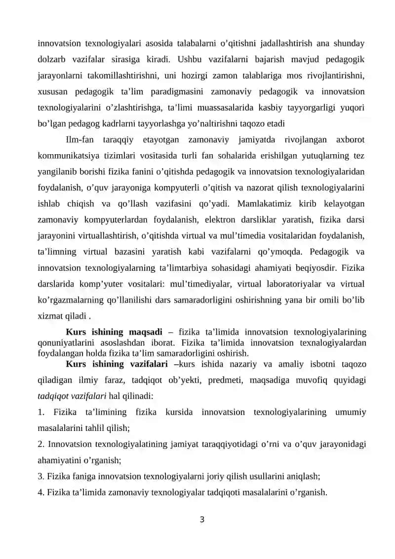 Fizika ta'limida innovatsion texnologiyalarni qo'llash 3