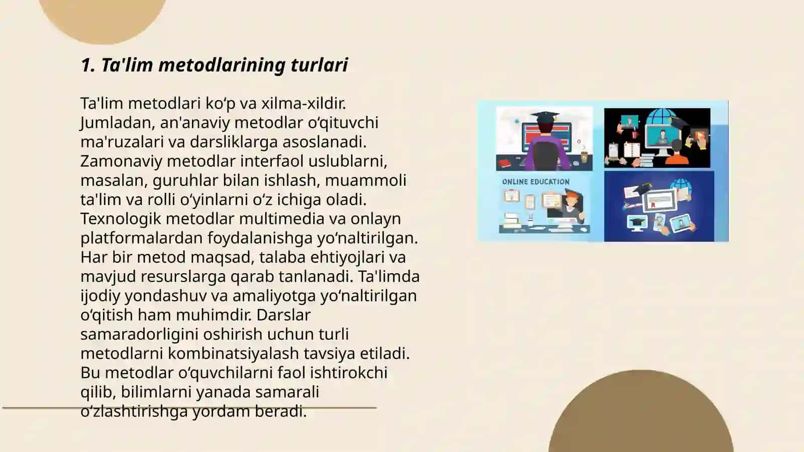 Ta'lim metodlari va vositalari 3