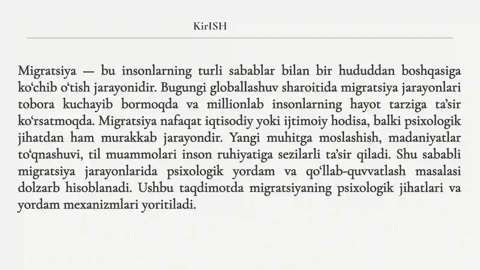 MIGRATSIYA JARAYONLARIDA PSIXOLOGIK YORDAM VA QO`LLAB QUVVATLASH 3