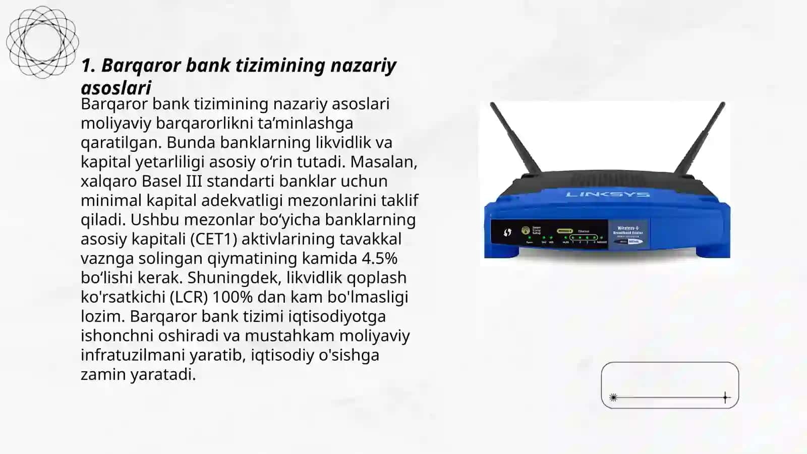 Barqaror bank tizimi va uni boshqarish 3