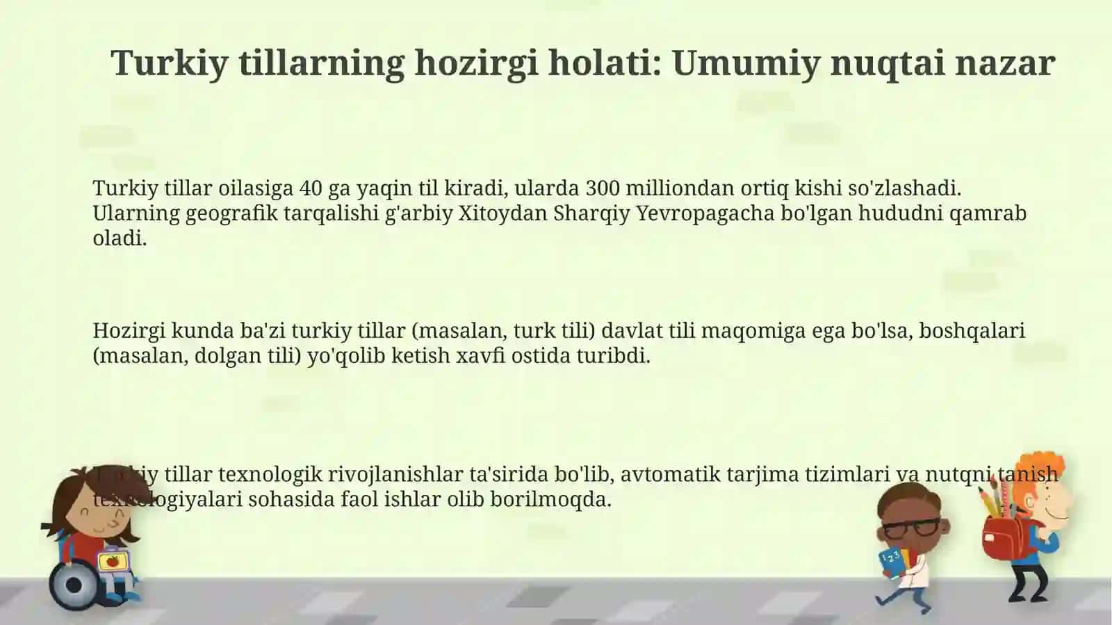 Turkiy tillarning xozrgi taraqqiyot darajasi 3