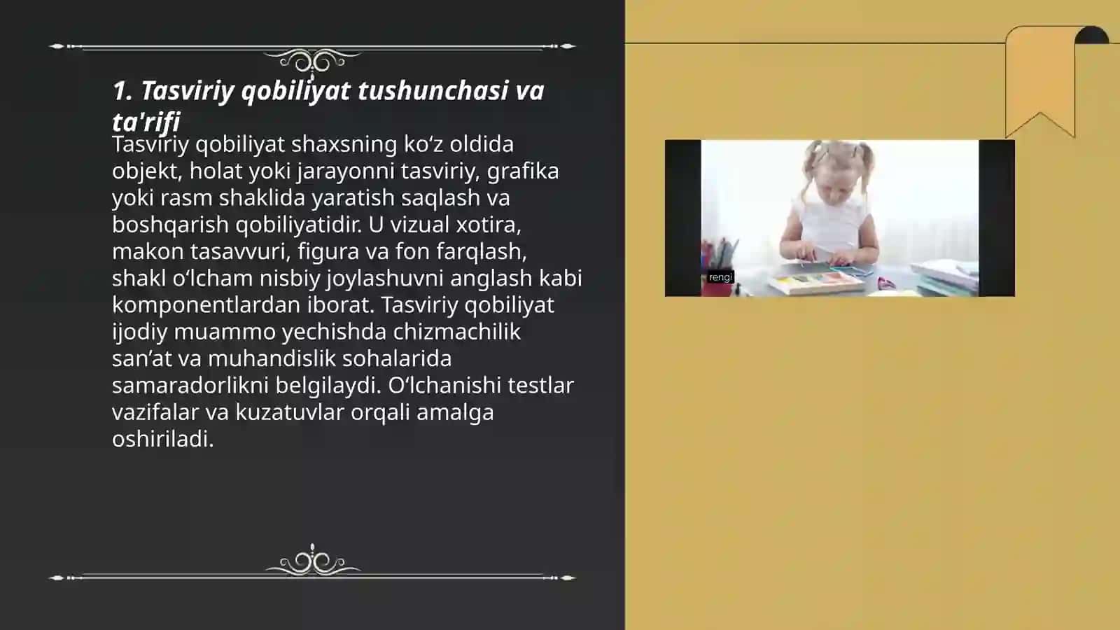 Tasviriy qobiliyatlarni aniqlovchi tushunchalar 3