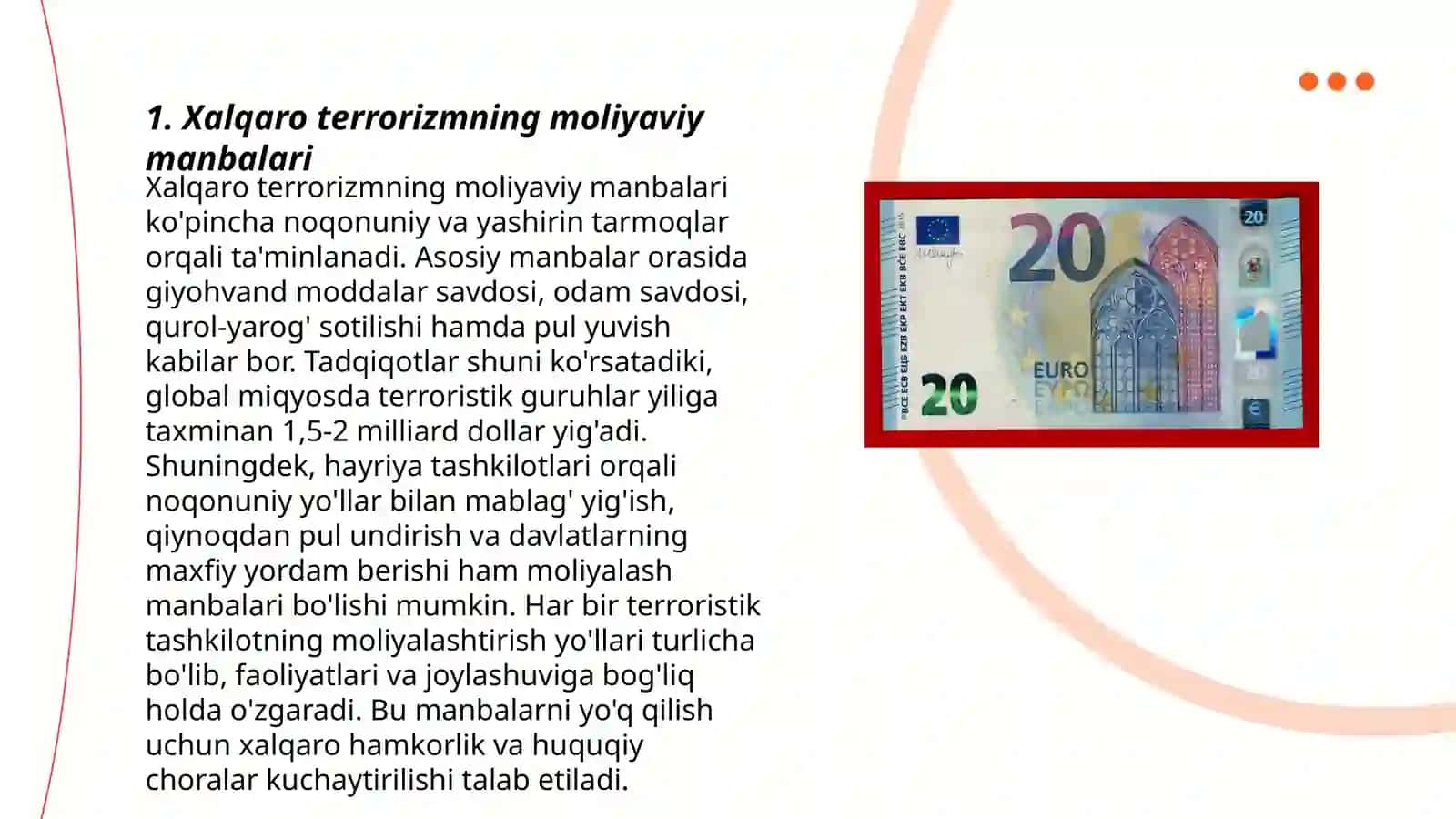 Xalqaro terrorizmning moliyaviy va iqtisodiy manbalari 3