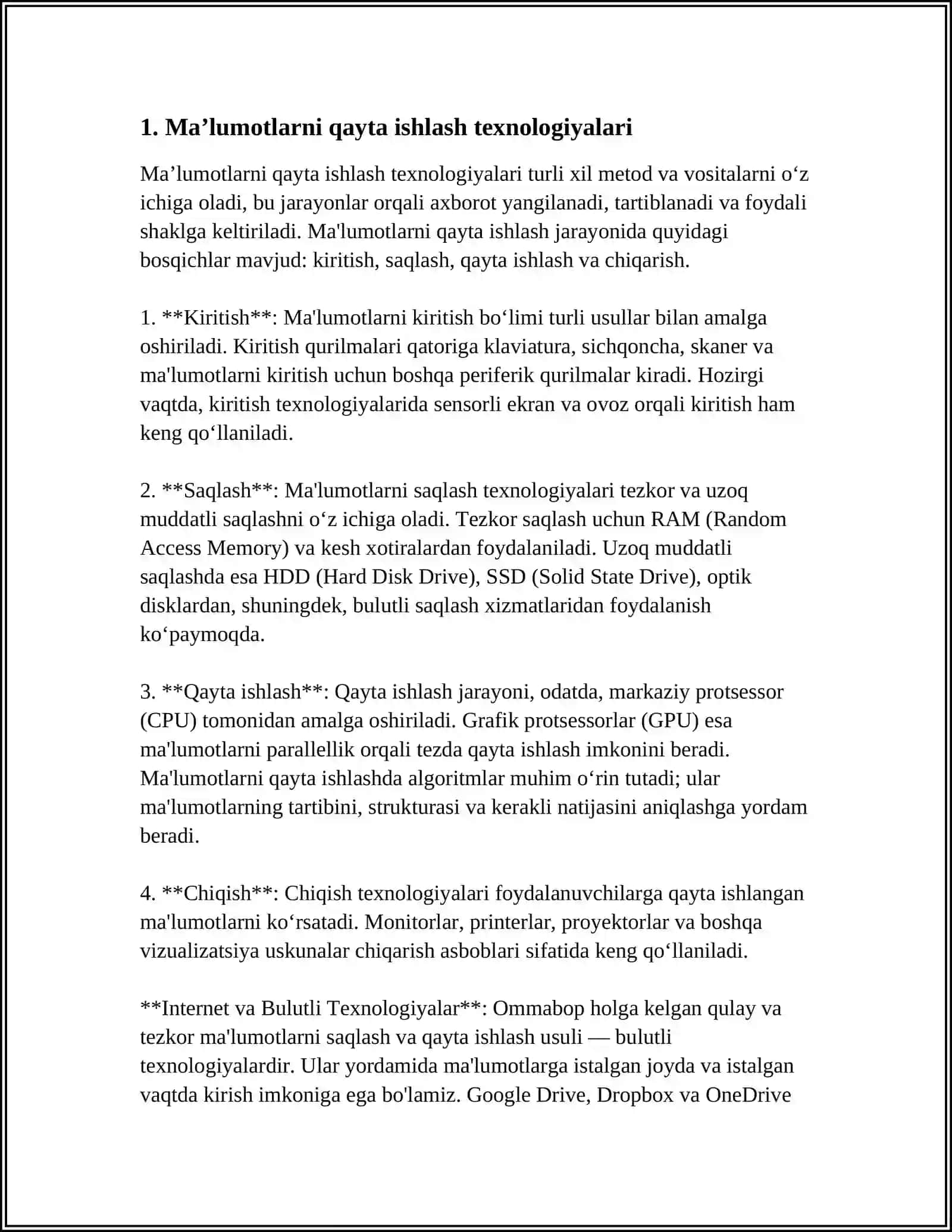 MATNLI MAʼLUMOTLARNI QAYTA ISHLASH DASTURLARINING IMKONIYATLARI 3