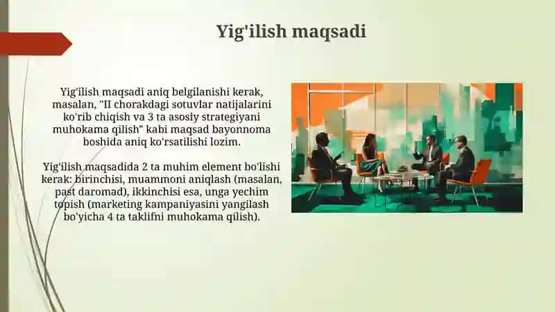 Guruh majlisi bayonnomasi tayyorlash 3