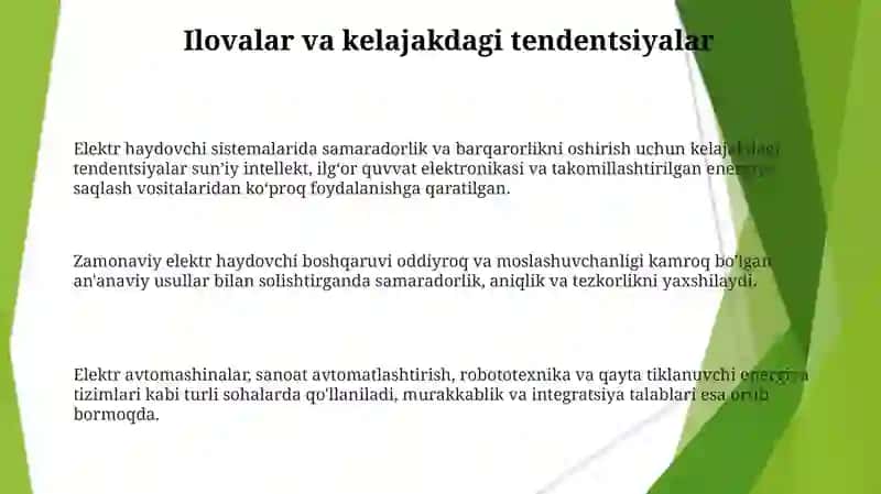 Elektr Yuritmalarni Boshqarish Usullari 3