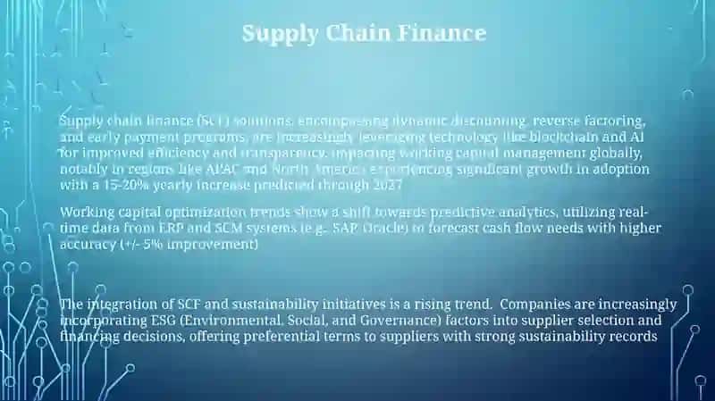 Trends in working capital 3