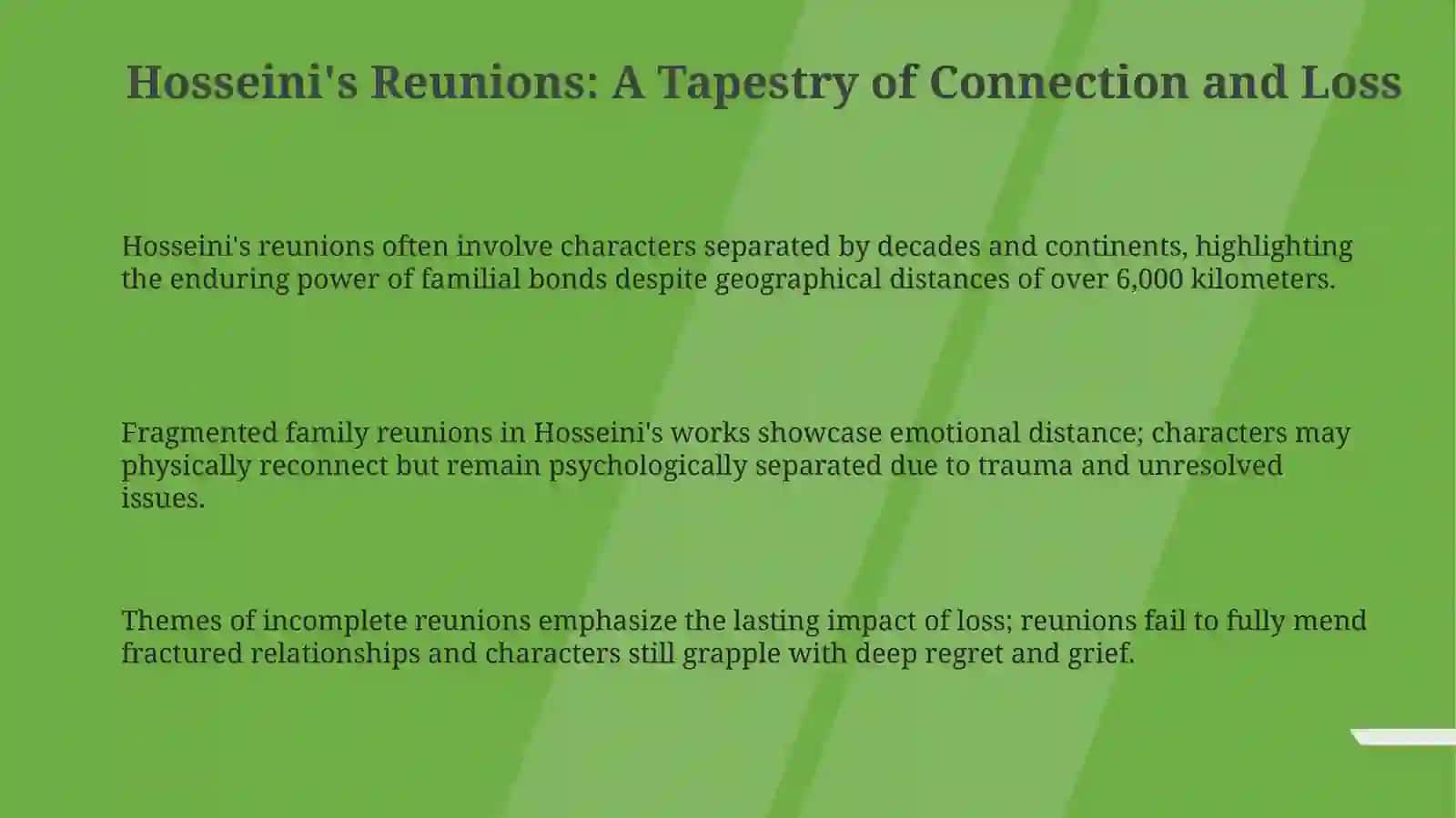 Family Reunion in Khaied Hosseini's And the MountainsEchoed 3