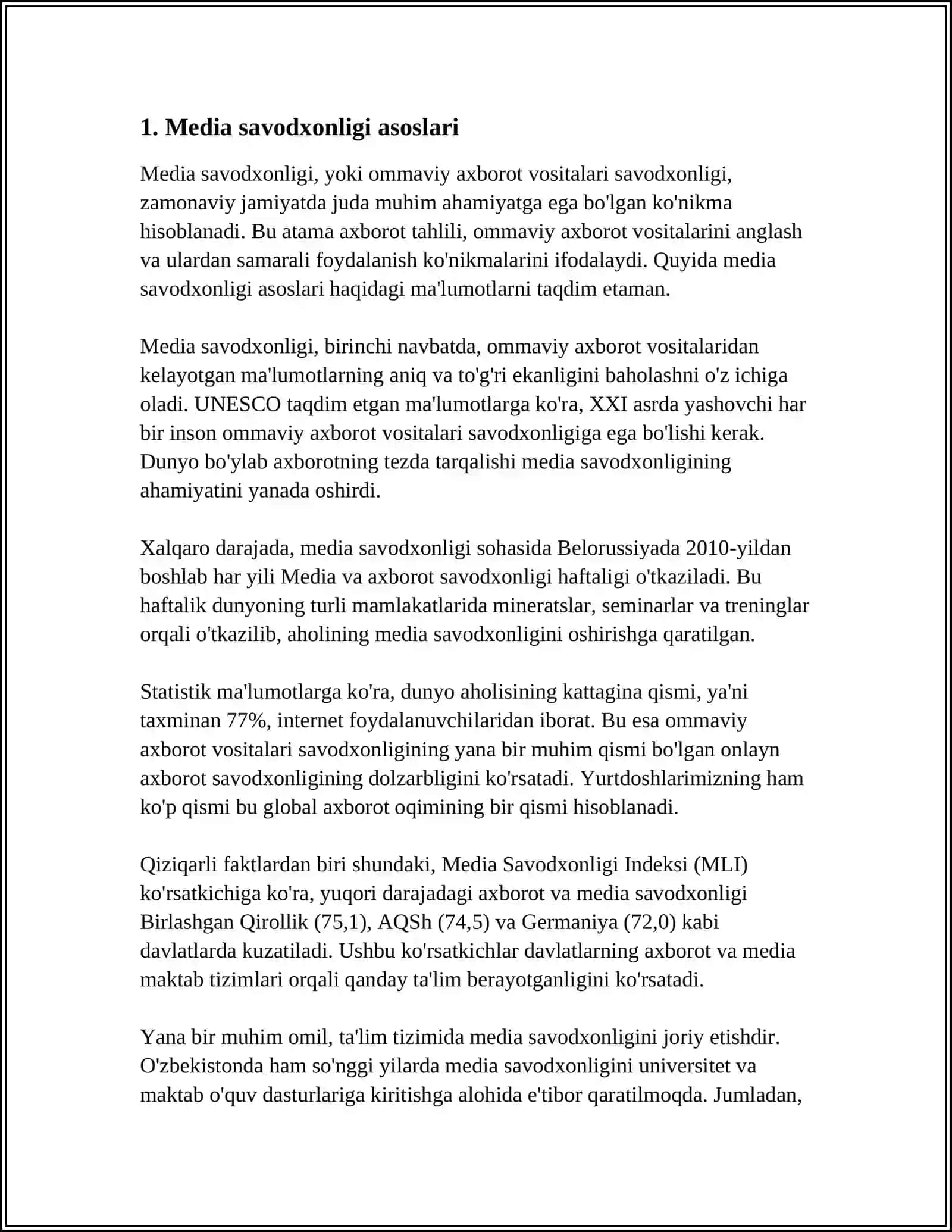 MEDIA SAVODXONLIK VA KIBERXAVFSIZLIK 3