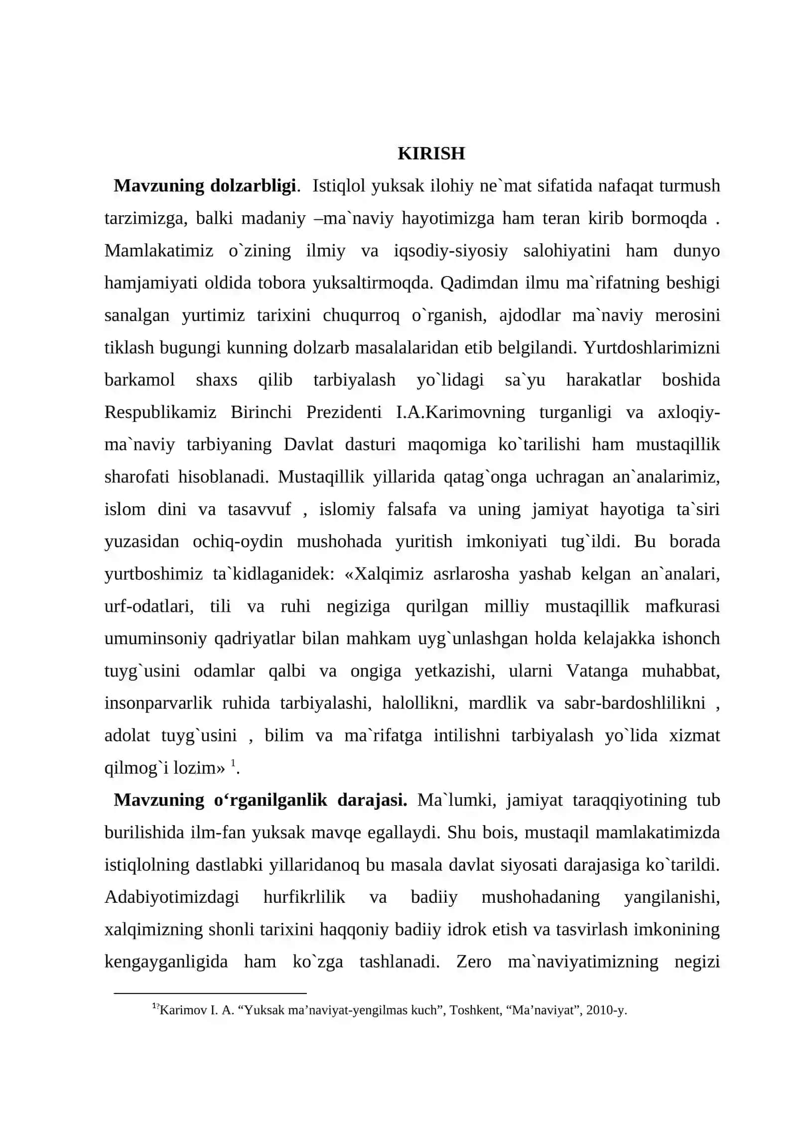 “ O‘tmishdan ertaklar “ qissasida davr va shaxs talqini 3