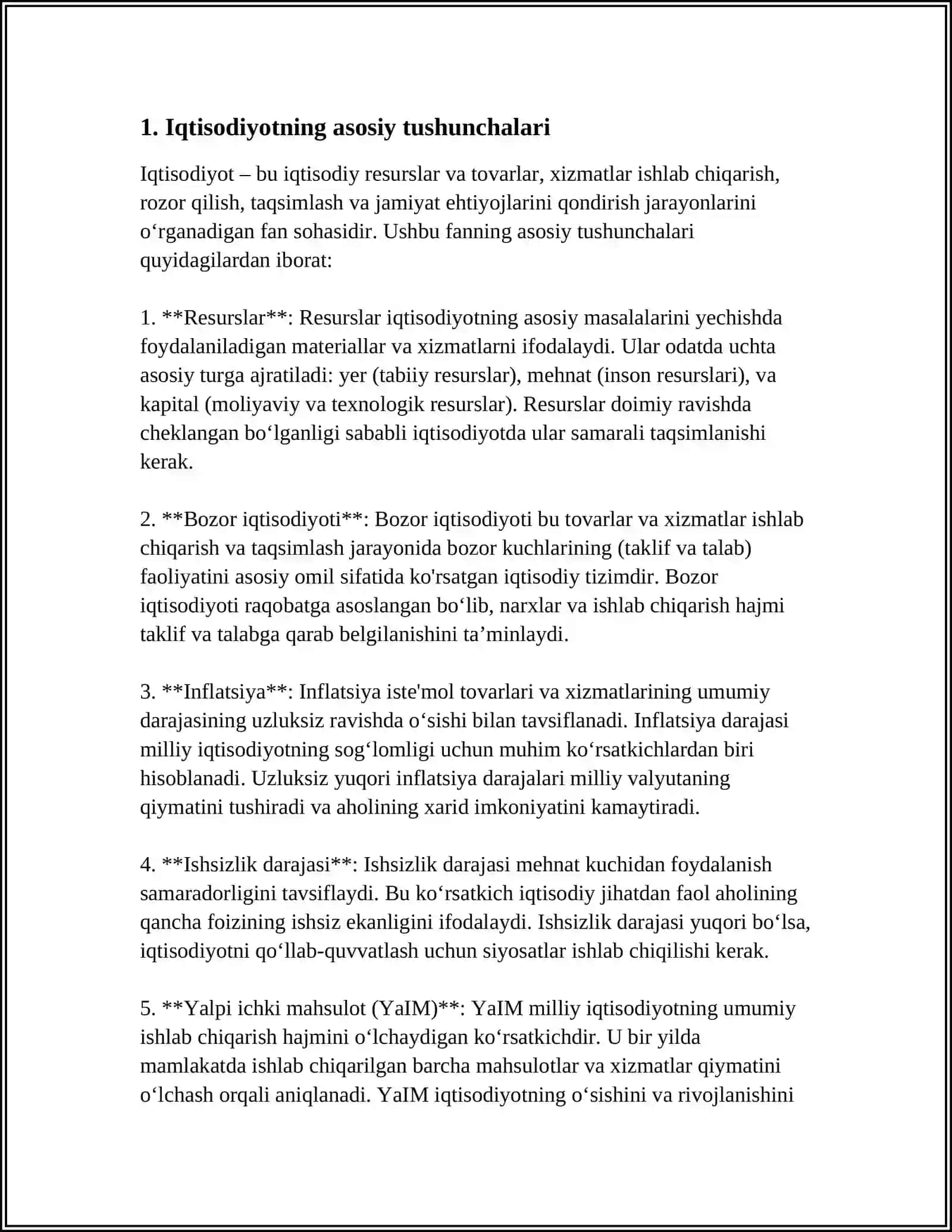 IQTISODIYOT TUSHUNCHASI NIMA 3