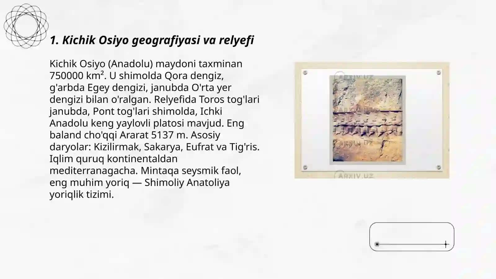 Kichik Osiyo geografiyasi va relyefi 3