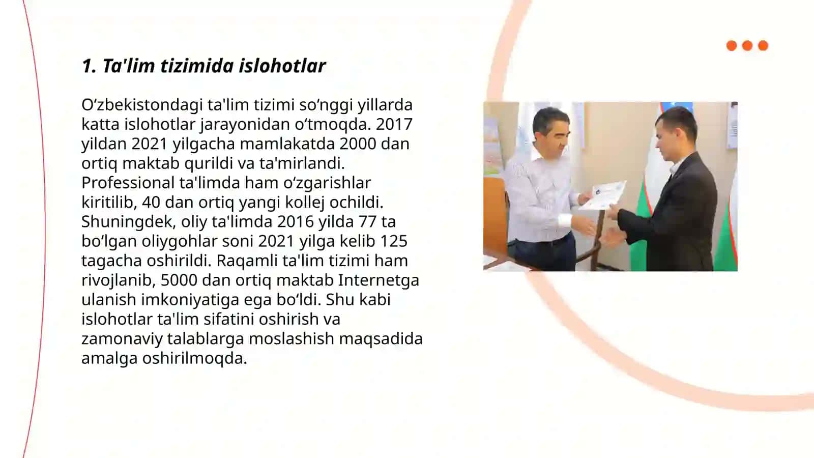 Ta'lim tizimida islohotlar 3