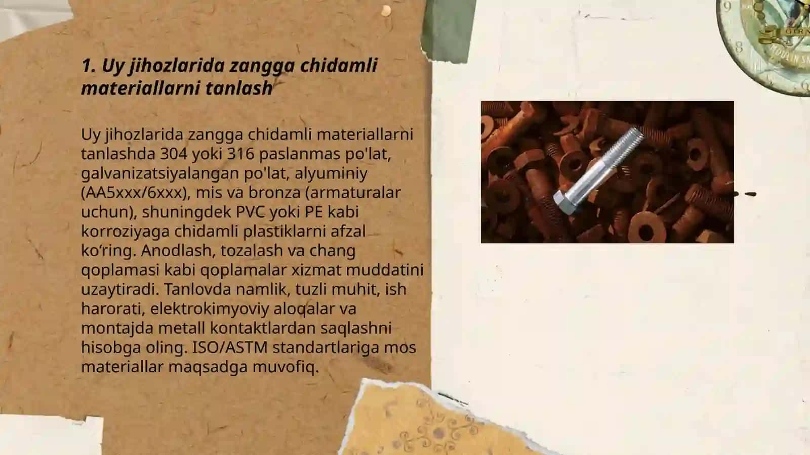 Uyda korroziyani kamaytirish yoʻllari 3