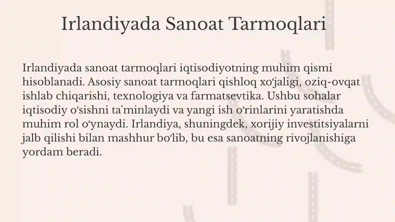 Irlandiya Sanoat Iqtisodiyoti 3