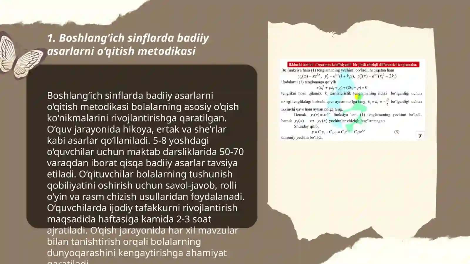 Boshlang'ich ta'limda badiiy asarlar tahlili 3