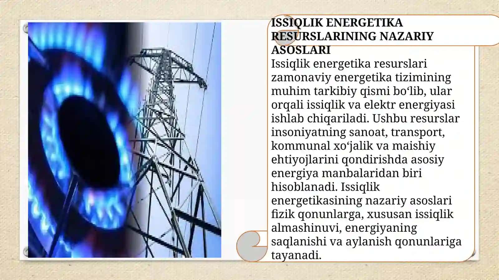 Issiqlik energetika resurslaridan foydalanish 3
