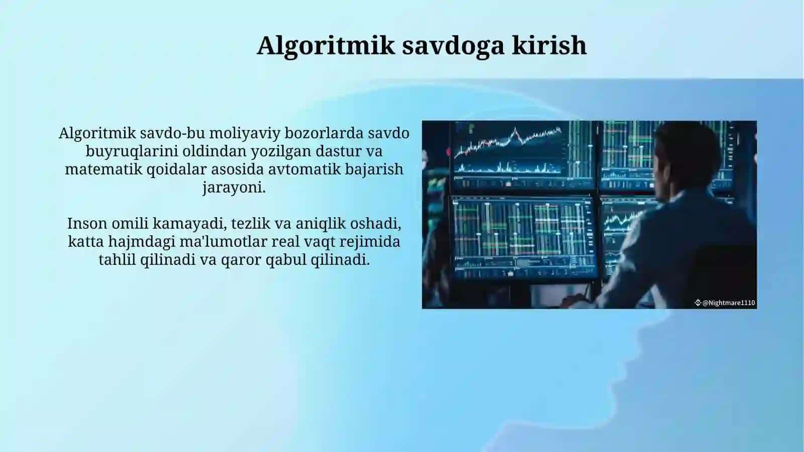 Algoritmik savdo (Trading) 3