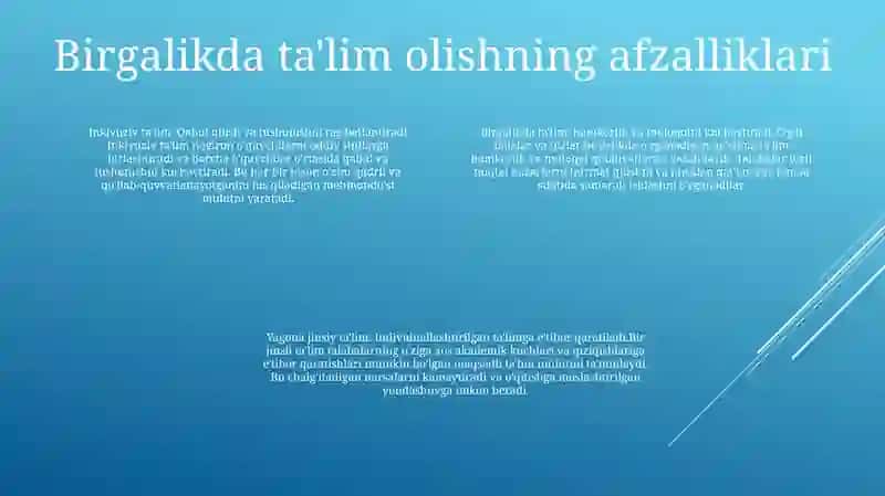 Inklyuziv Birgalikda OʻQitish:Ularning Asosiy Farqlarini Asoslash 3