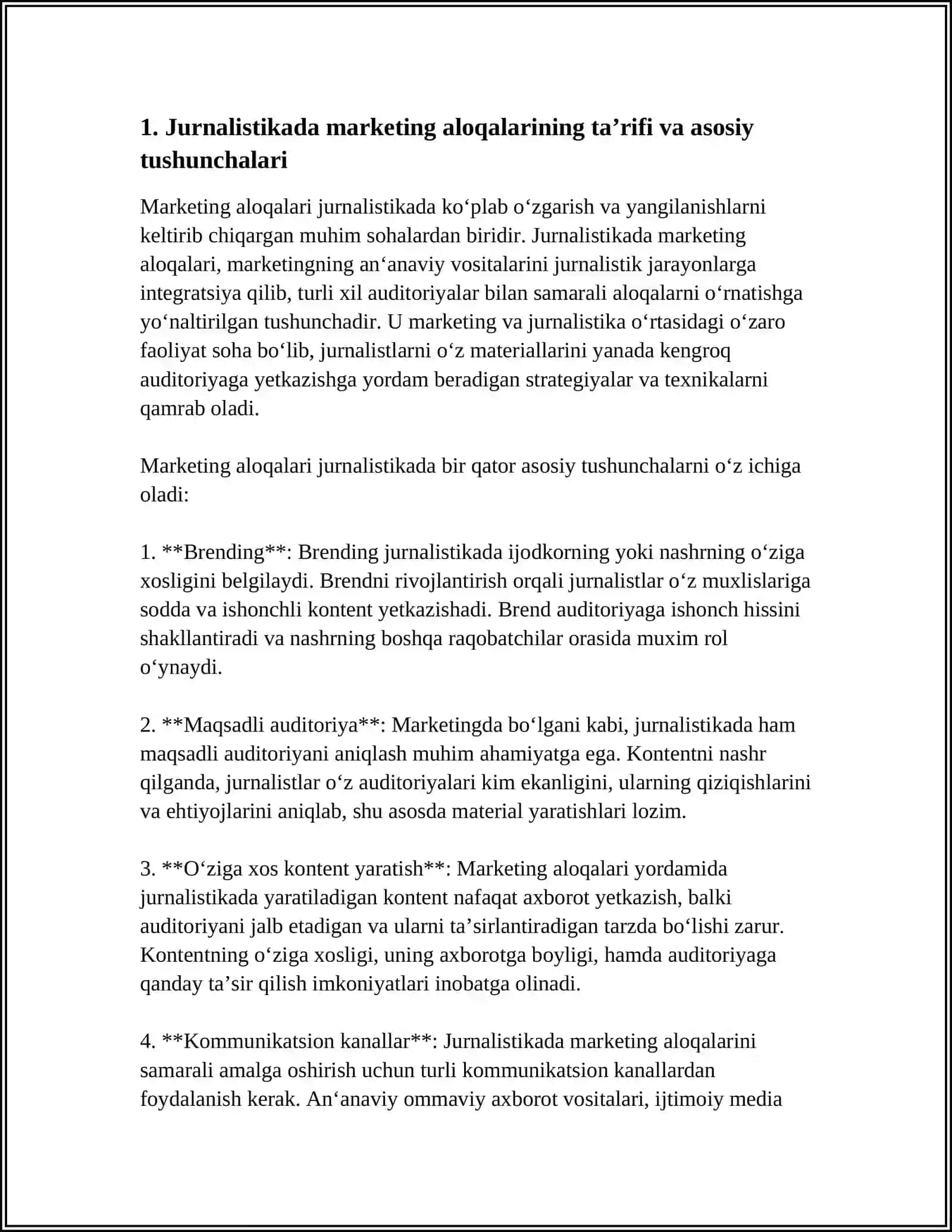 JURNALISTIKADA MARKETING ALOQALRI 3