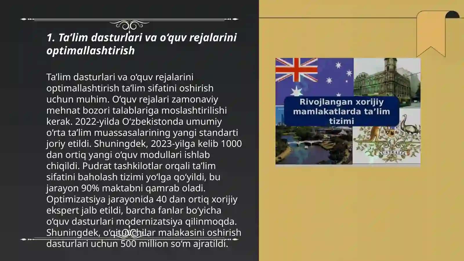 Ta’lim tizimini ilgʻor xorijiy tajribalar asosida takomillashtirish 3