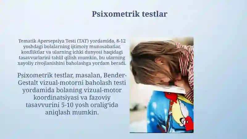 Xayolning bolalarda rivojlanish psixodiagnostikasi 3
