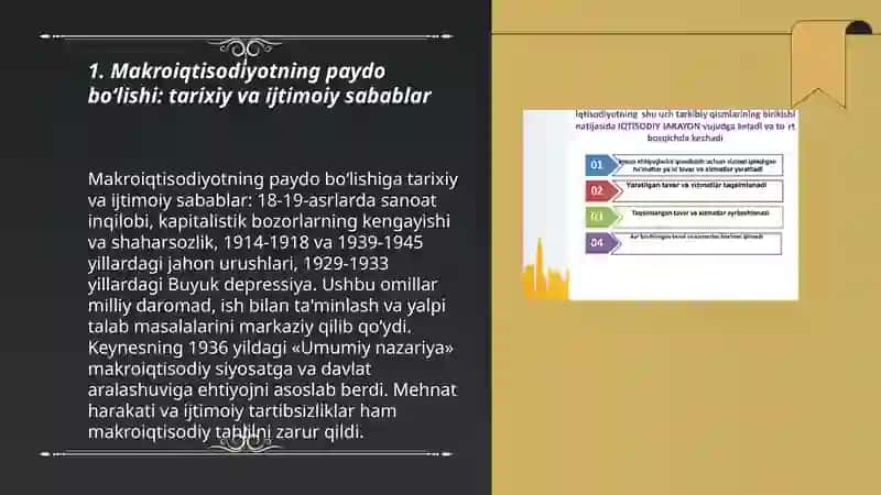 Makroiqtisodiyotning yuzaga kelishi: klassik maktab vakillarining iqtisodiy qarashlari 3