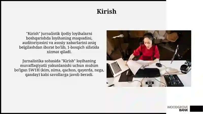 Ijodiy jurnalistika loyihalarini boshqarishning o'ziga xos usullari 3