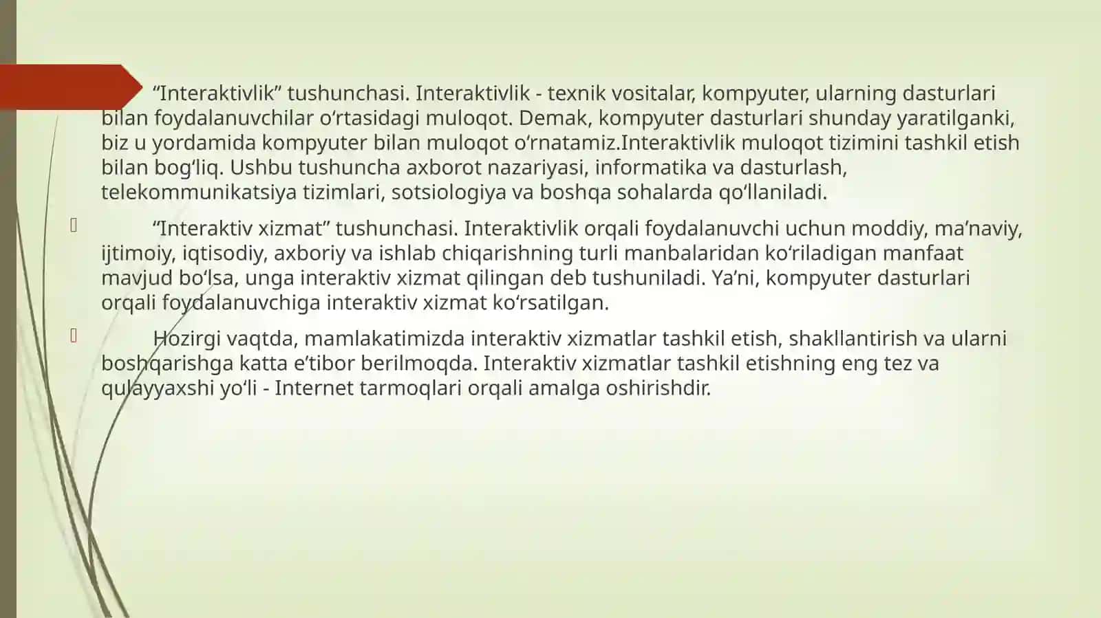 Soha axborot tizimlarining interaktiv xizmatlari 3