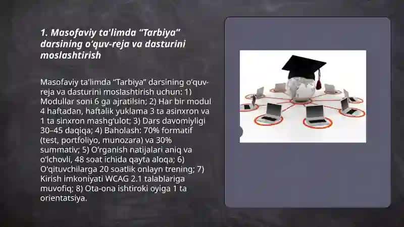 Masofaviy ta'limda "Tarbiya" fanini oʻqitish 3
