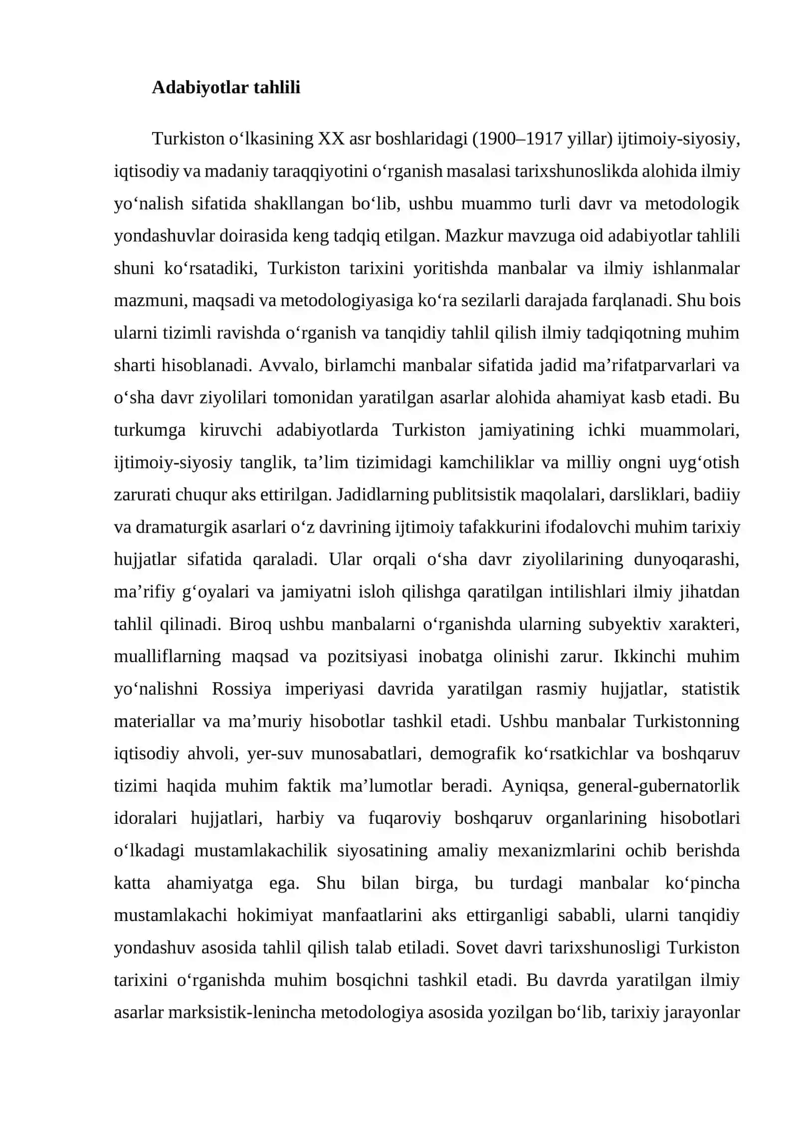Turkiston XX asr boshlarida (1900–1917 yillar) 3