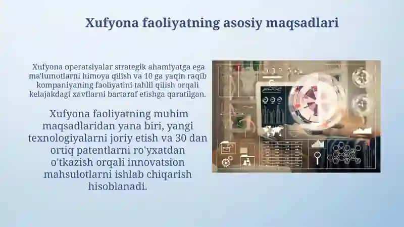 Xufyona faollikning kelib chiqishi sabablari, maqsadlari va amal qilish sohalari 3
