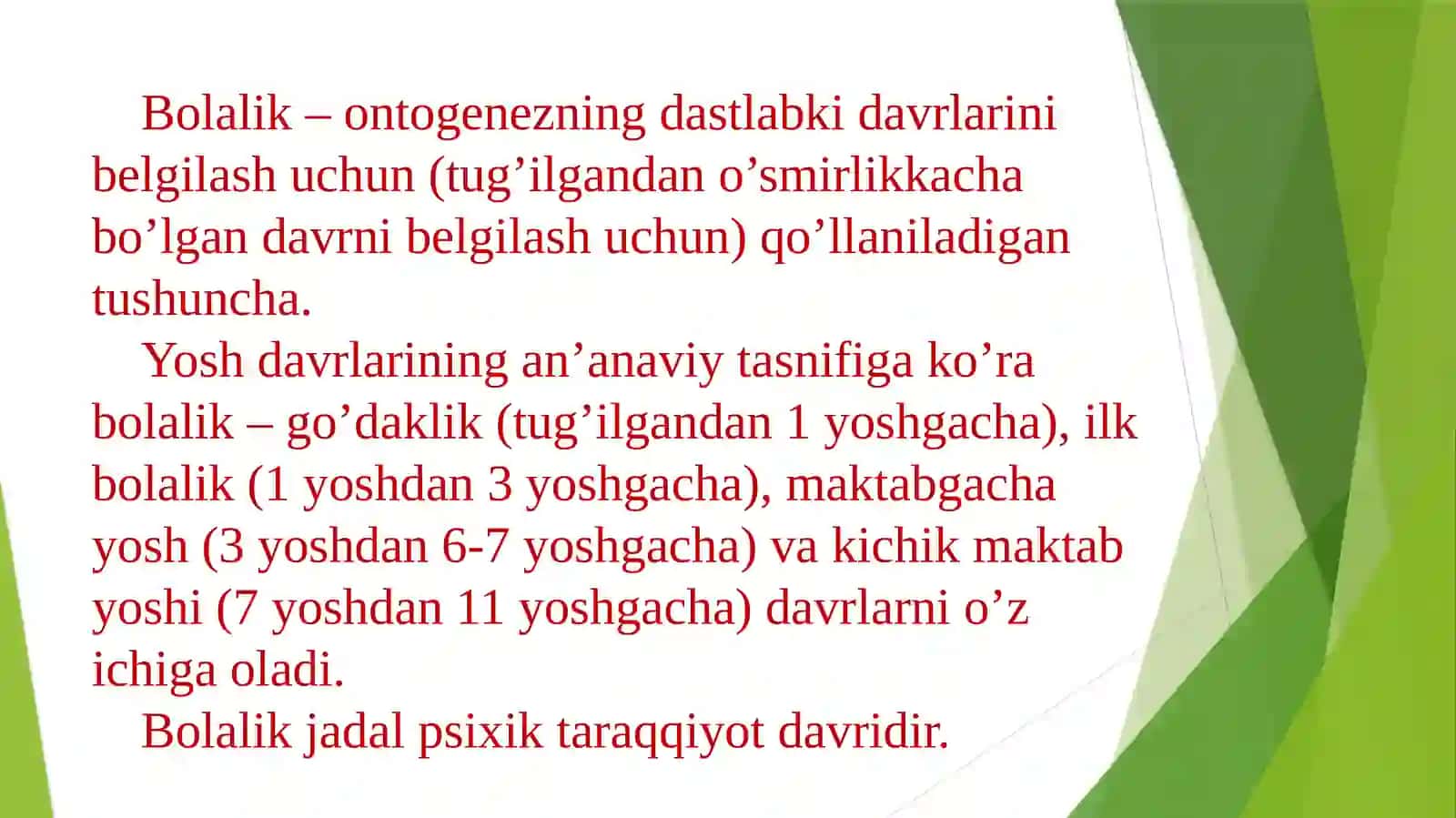 Bolalar psixologiyasi fanining predmeti va metodlari 3