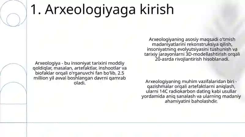 Arxeologiyaga kirish 3