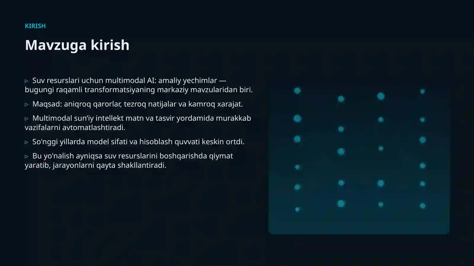 Suv resurslari uchun multimodal AI: amaliy yechimlar 3