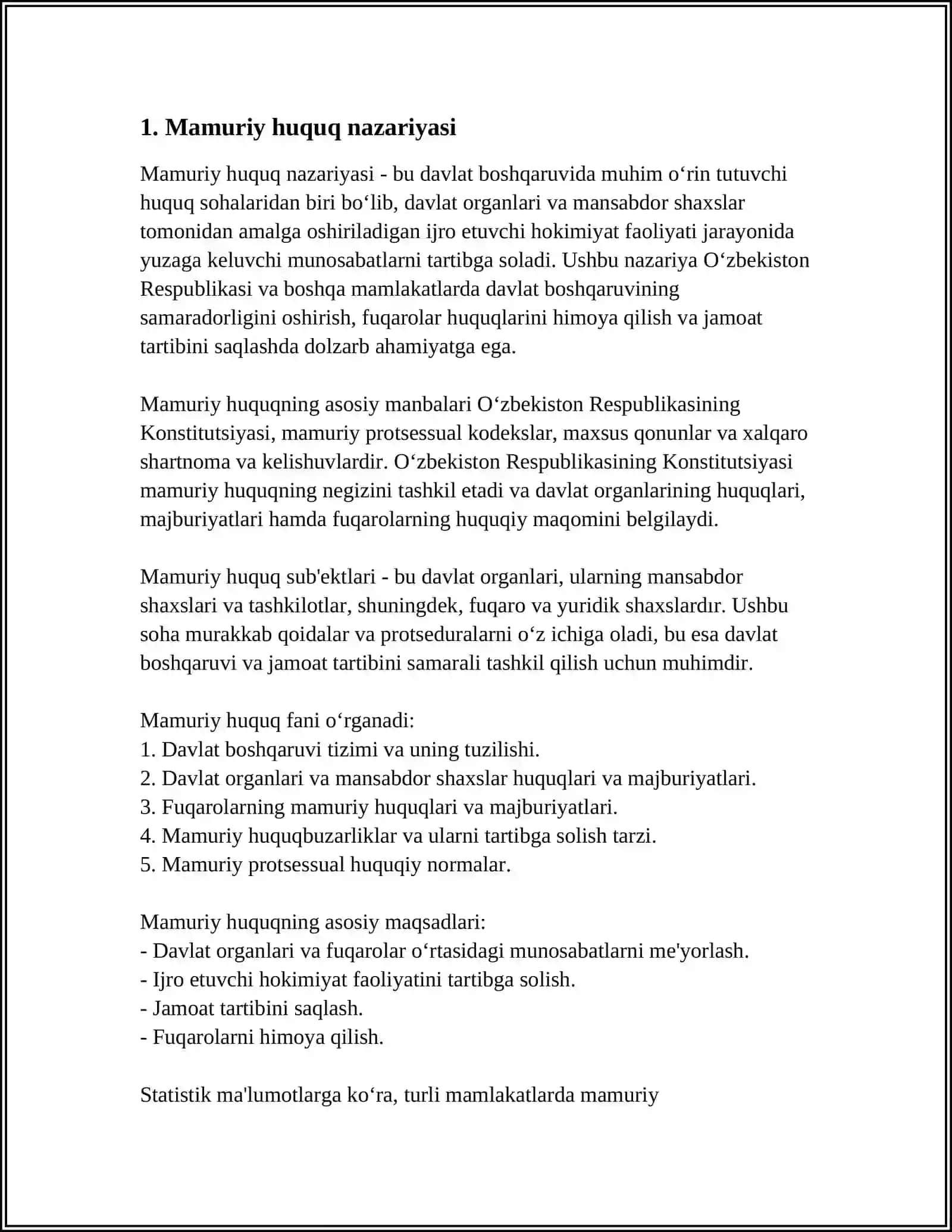 MAMURIY HUQUQ MODULI 3