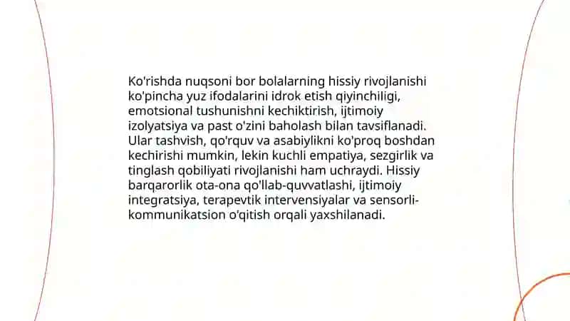 Korishda nuqsoni bor bolalarning psixologik xususiyatlari 3