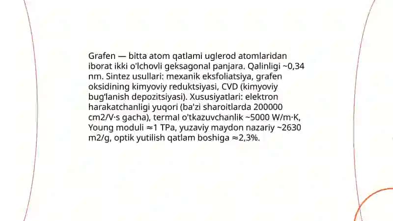 Grafen va uning sintezi va xususiyatlari 3