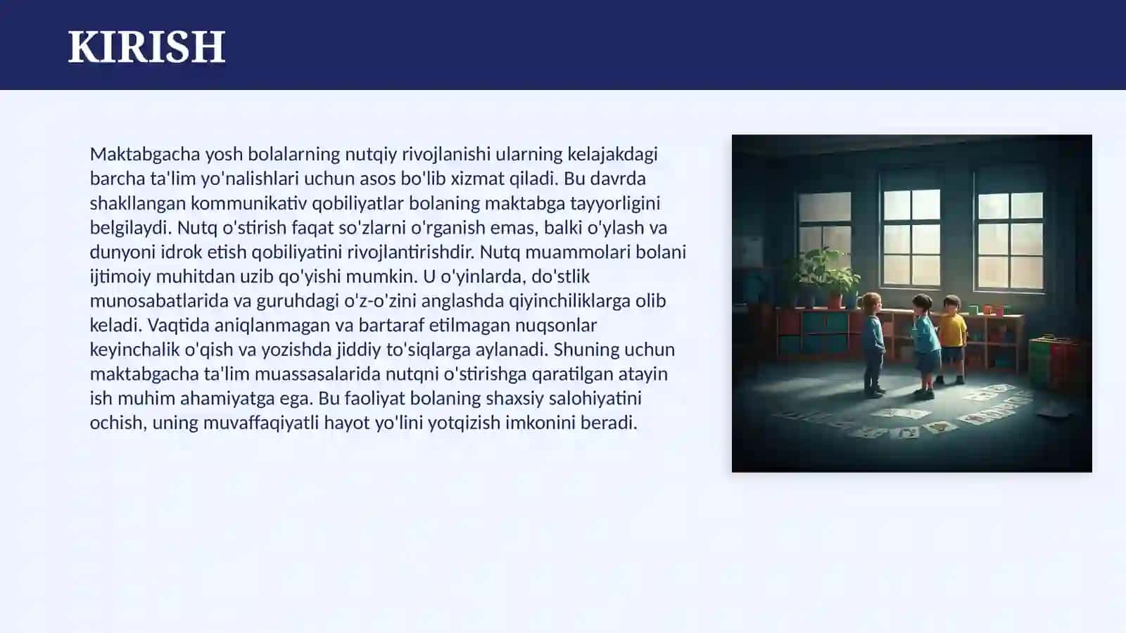 MAKTABGACHA TA’LIM BOLALARINI NUTQINI O’STIRISH 3